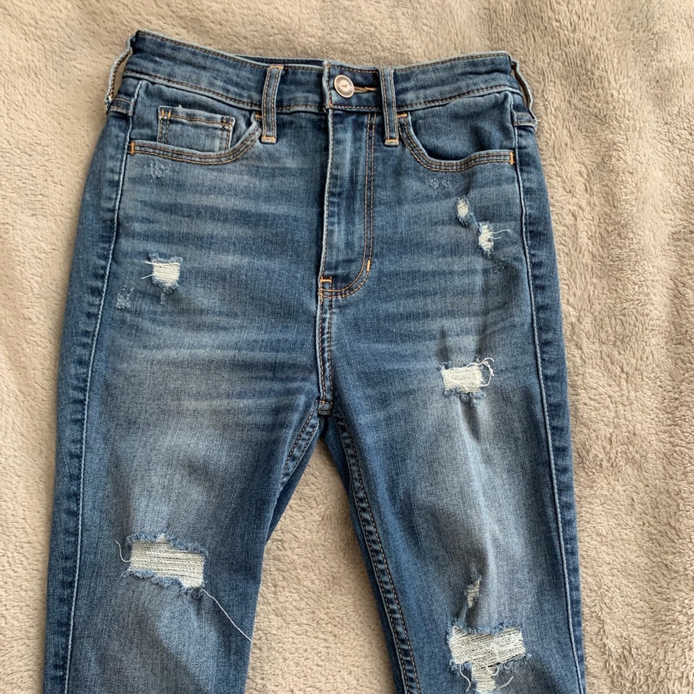 Hollister ripped jeans